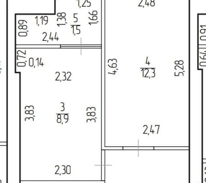 Продаётся 1-комнатная квартира, 32 м²