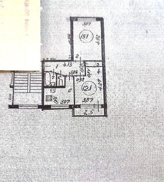 Продаётся 2-комнатная квартира, 44 м²