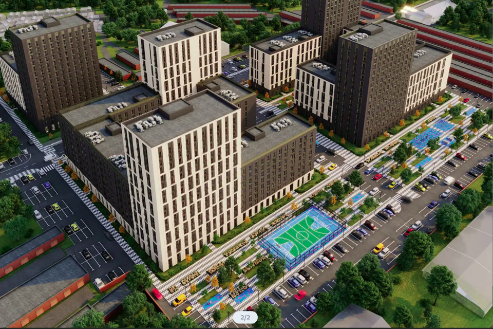 Продаётся 2-комнатная квартира, 57.1 м²