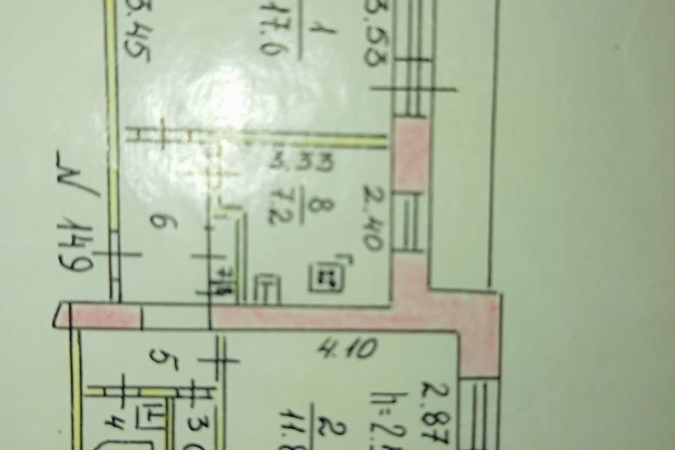 Продаётся 2-комнатная квартира, 49 м²