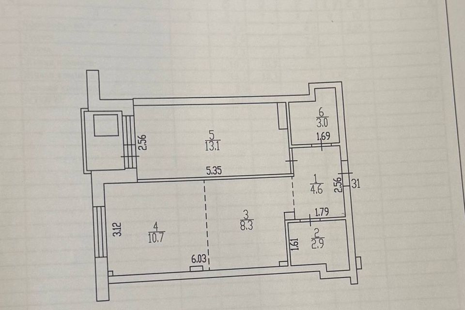 Продаётся 2-комнатная квартира, 44 м²