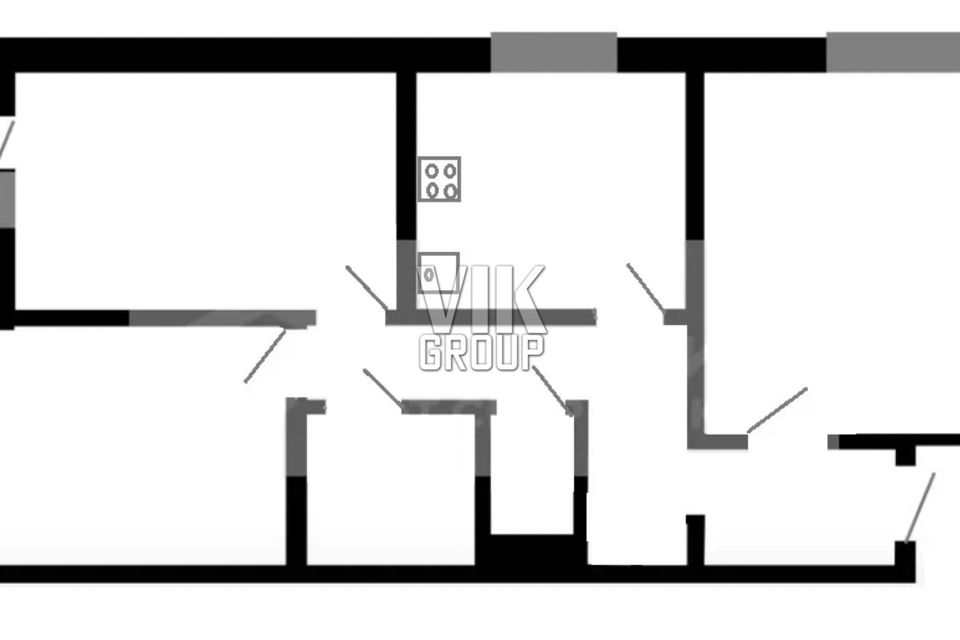 Продаётся 3-комнатная квартира, 65 м²