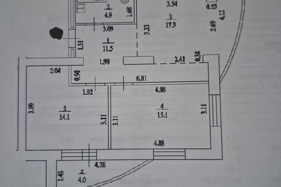 Продаётся 3-комнатная квартира, 62.9 м²