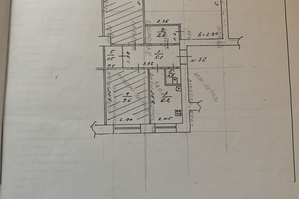 Продаётся 2-комнатная квартира, 63.4 м²