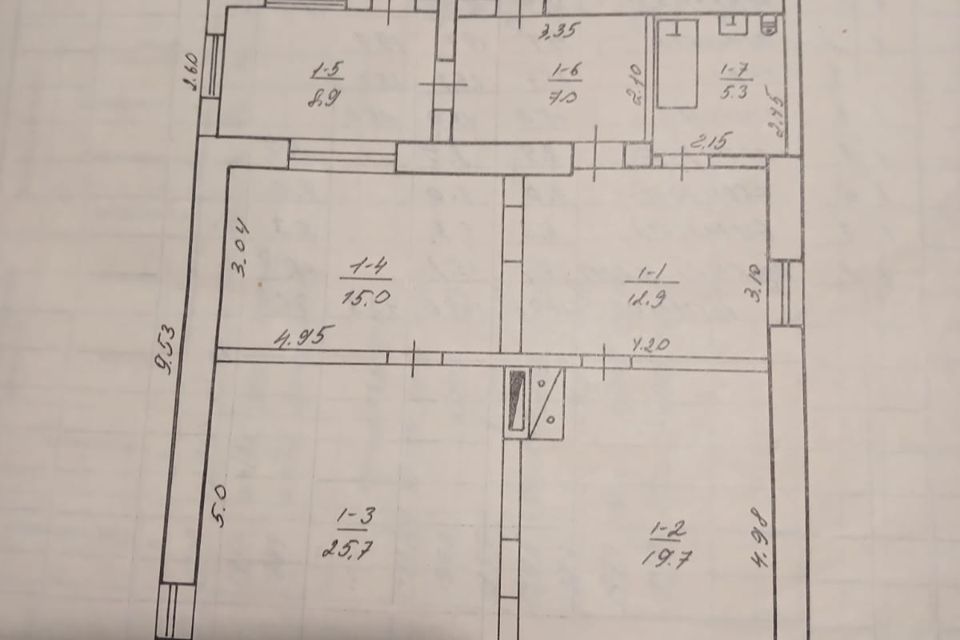 Продаётся 1-этажный дом, 110 м²