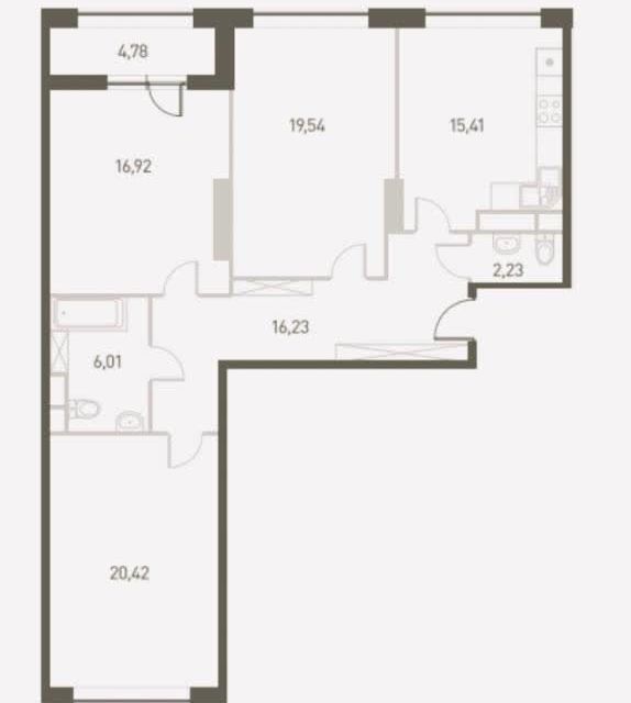 Продаётся 3-комнатная квартира, 102 м²