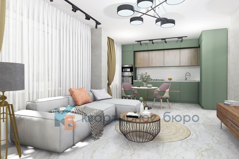 Продаётся 2-комнатная квартира, 71 м²