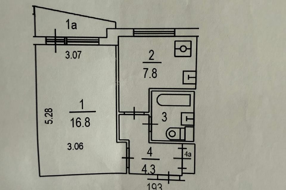 Продаётся 1-комнатная квартира, 31.8 м²
