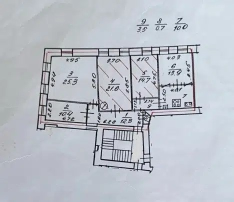 Продаётся 3-комнатная квартира, 111 м²