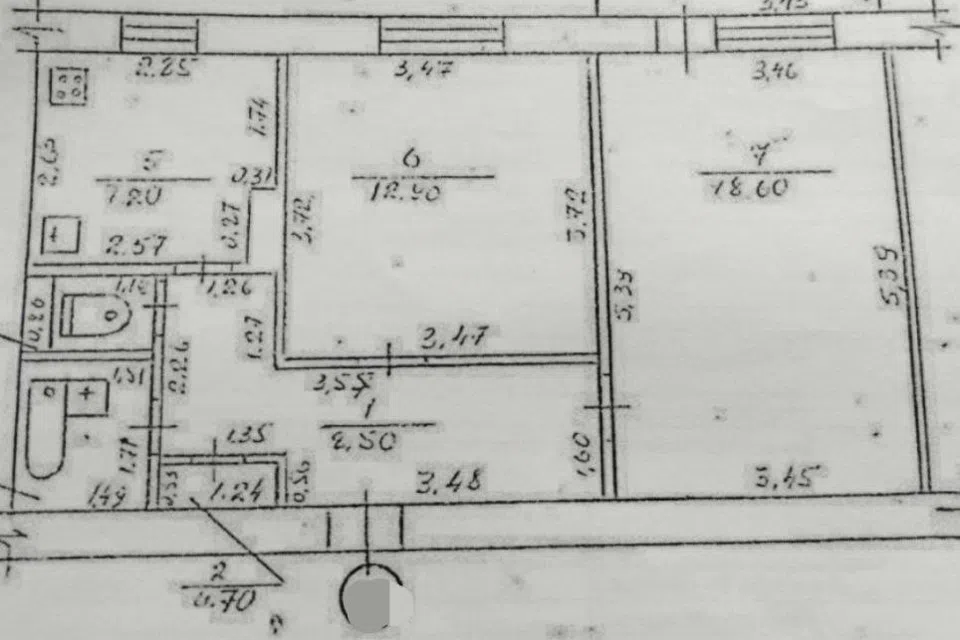 Продаётся 2-комнатная квартира, 46 м²