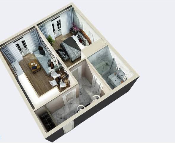 Продаётся 1-комнатная квартира, 38 м²