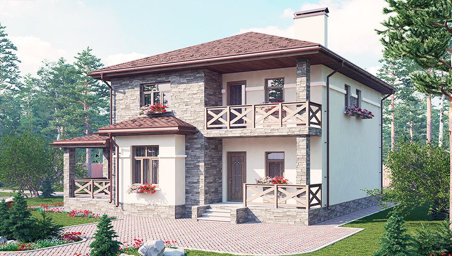 Одноэтажные дома под ключ - проекты и цены на строительство в Перми