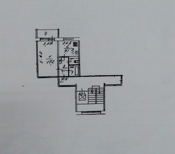 Продаётся 1-комнатная квартира, 32.8 м²