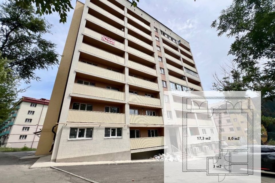 Продаётся 1-комнатная квартира, 33.2 м²