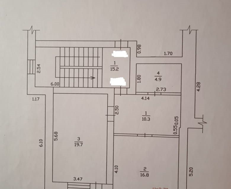 Продаётся 1-комнатная квартира, 51.7 м²