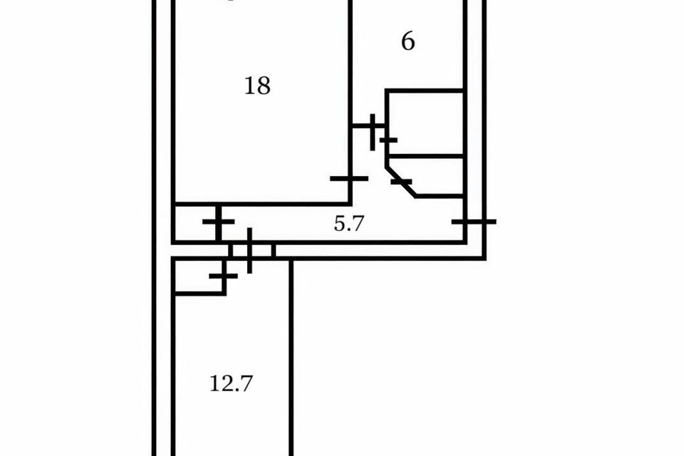 Продаётся 2-комнатная квартира, 51 м²
