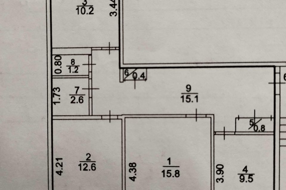 Продаётся 3-комнатная квартира, 68.2 м²