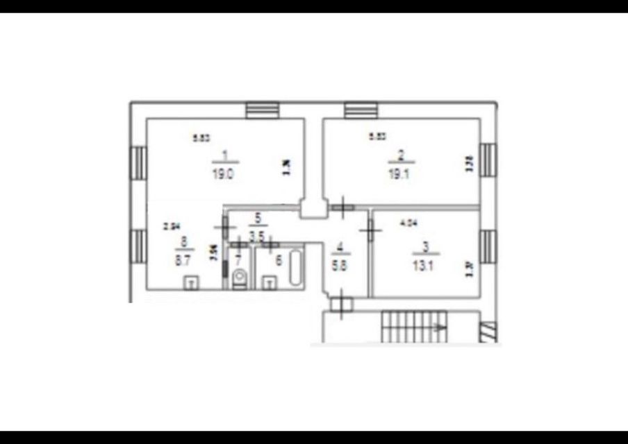 Продаётся 3-комнатная квартира, 73.6 м²