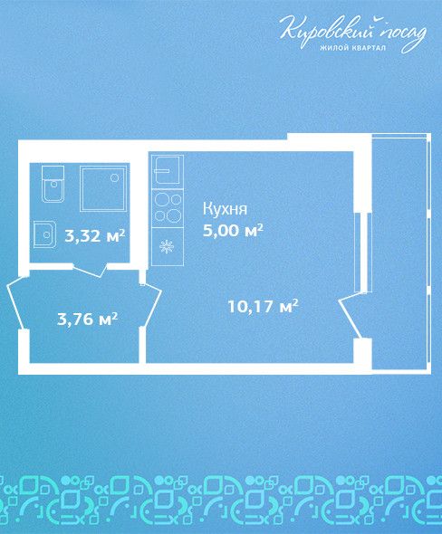 Продаётся студия, 22.3 м²