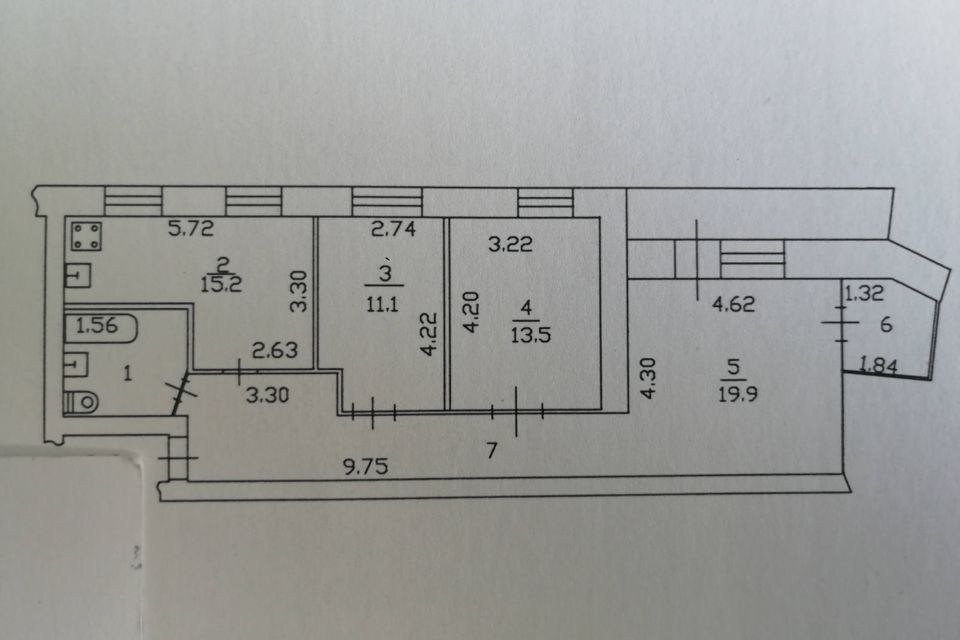 Продаётся 3-комнатная квартира, 85 м²