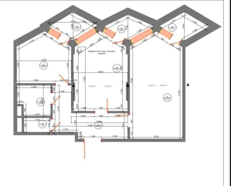 Продаётся 2-комнатная квартира, 68.4 м²