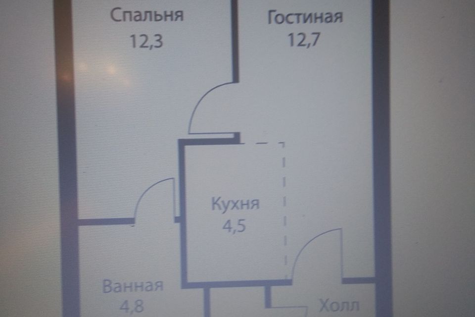 Продаётся 1-комнатная квартира, 40 м²