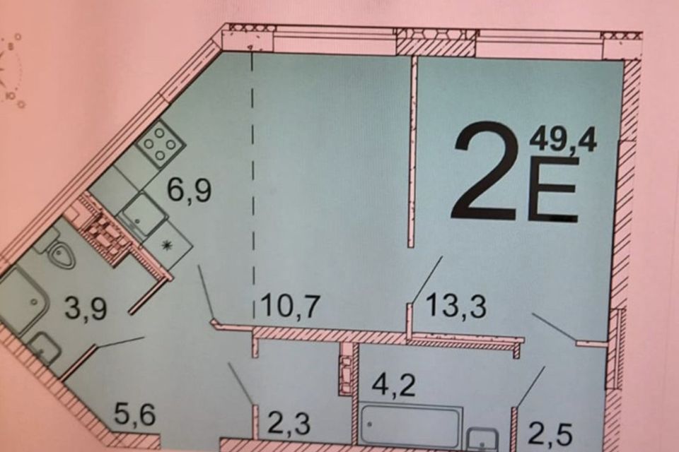 Сдаётся 1-комнатная квартира, 50 м²