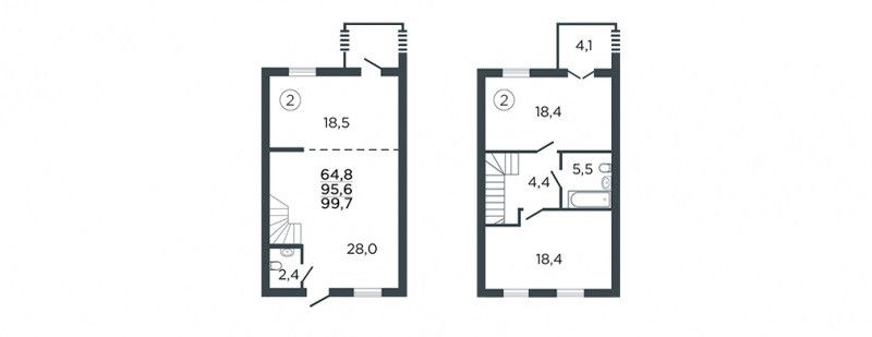 Продаётся 2-комнатная квартира, 99.7 м²