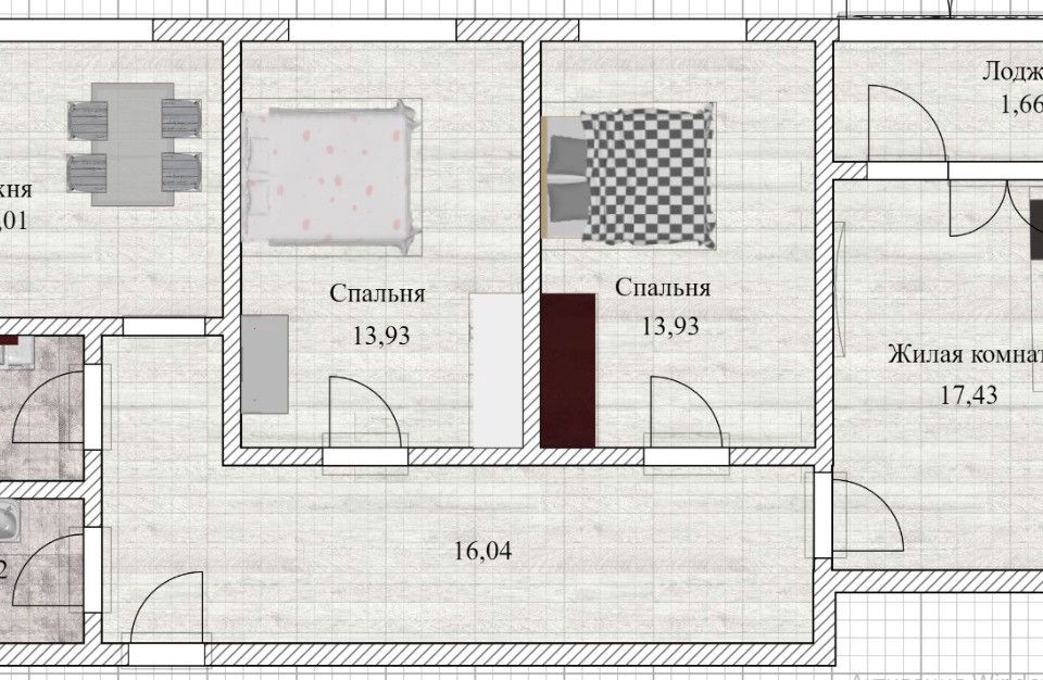 Продаётся 3-комнатная квартира, 81 м²