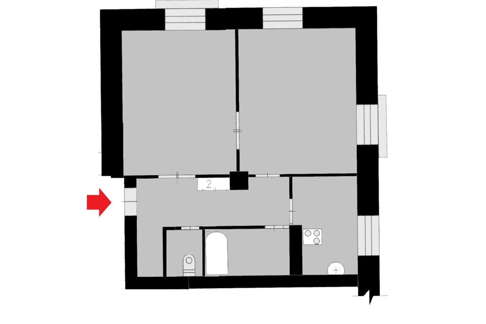Продаётся 2-комнатная квартира, 56.8 м²