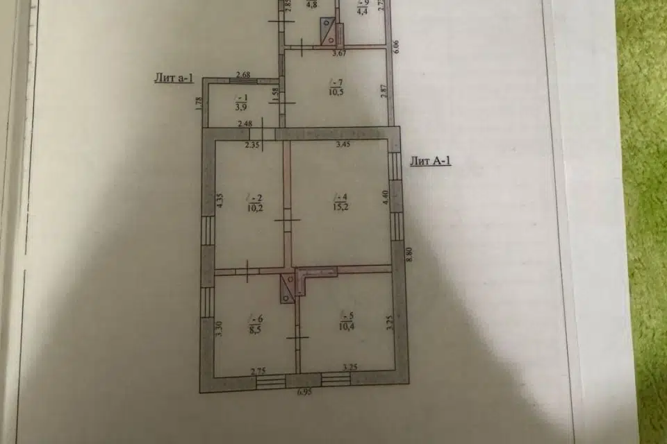 Продаётся 1-этажный дом, 68 м²