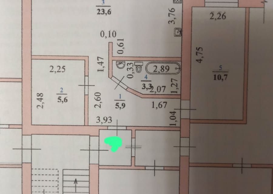 Продаётся 2-комнатная квартира, 49.1 м²