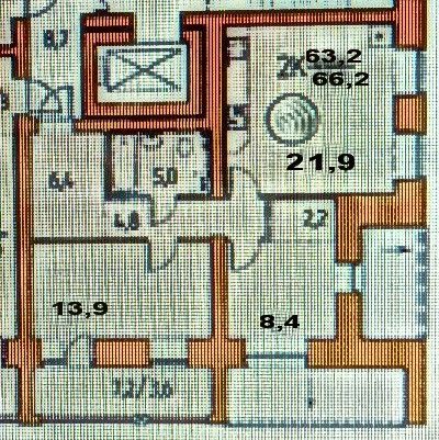 Продаётся 2-комнатная квартира, 63.2 м²