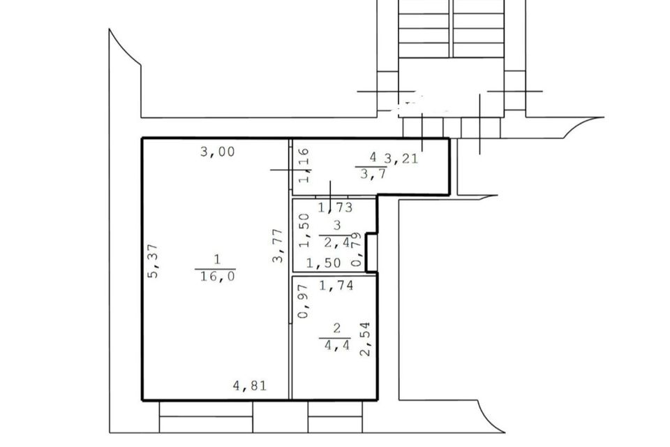 Продаётся 1-комнатная квартира, 27.3 м²