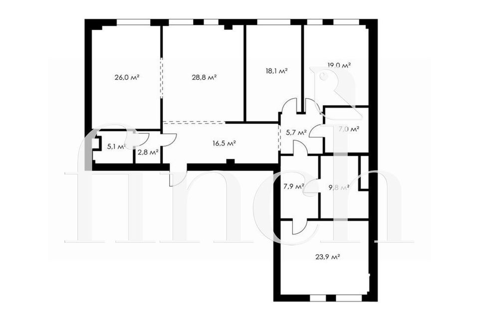 Продаётся 4-комнатная квартира, 170 м²