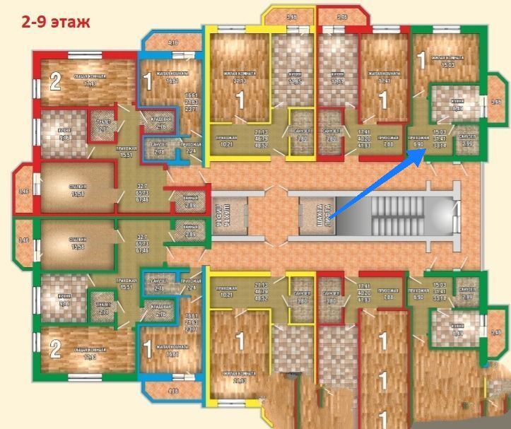 Продаётся 1-комнатная квартира, 30 м²