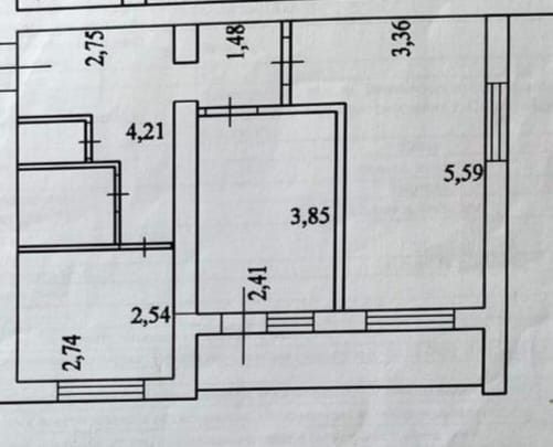 Продаётся 2-комнатная квартира, 45.3 м²