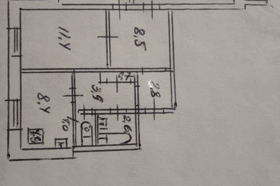 Продаётся 3-комнатная квартира, 69 м²