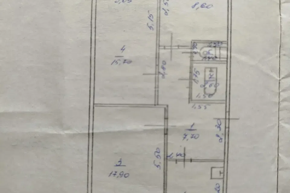 Продаётся 3-комнатная квартира, 63 м²
