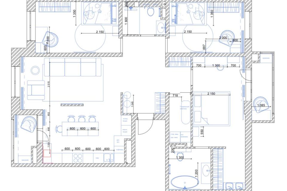 Продаётся 4-комнатная квартира, 117 м²