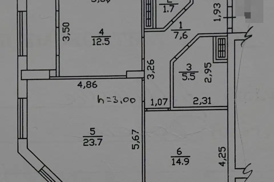 Продаётся 2-комнатная квартира, 70 м²