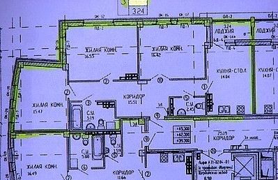 Продаётся 3-комнатная квартира, 85.5 м²