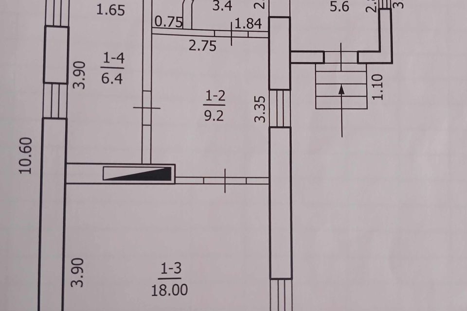 Продаётся 1-этажный дом, 41 м²