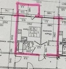 Продаётся 1-комнатная квартира, 36.8 м²