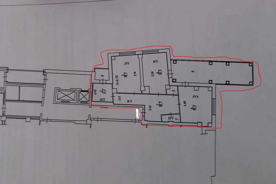 Продаётся 2-комнатная квартира, 100 м²