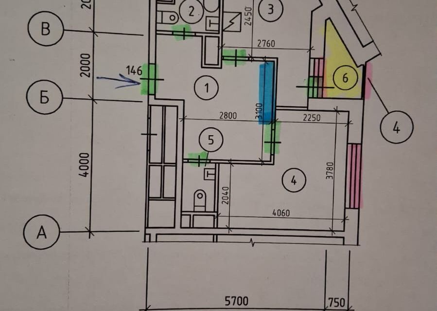 Продаётся 2-комнатная квартира, 36.4 м²
