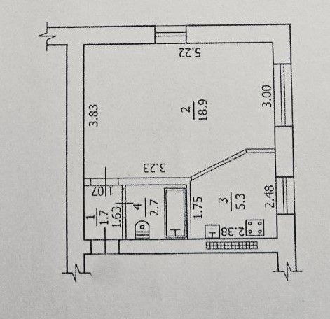 Продаётся студия, 28.6 м²