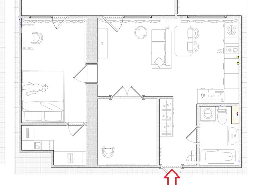 Продаётся 2-комнатная квартира, 47.1 м²
