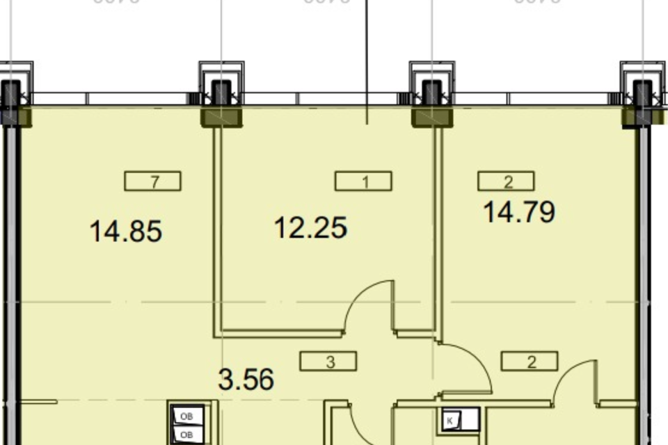 Продаётся 2-комнатная квартира, 64.68 м²