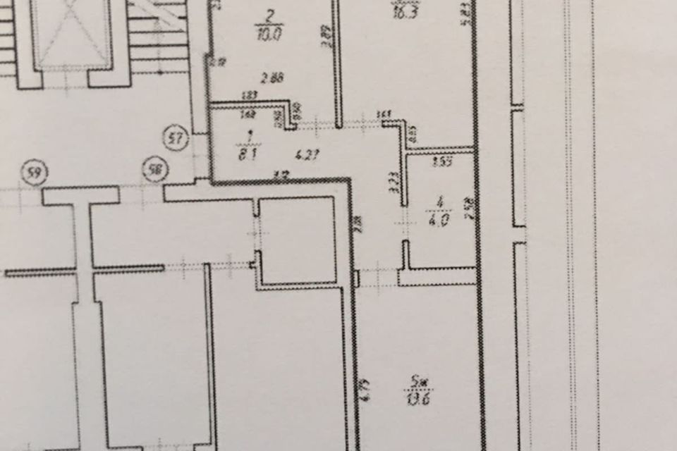 Продаётся 2-комнатная квартира, 52.4 м²